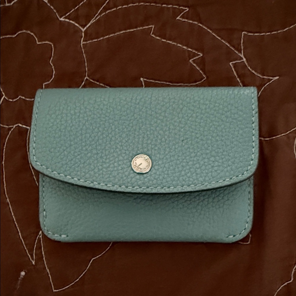 Coach Teal Leather Wallet